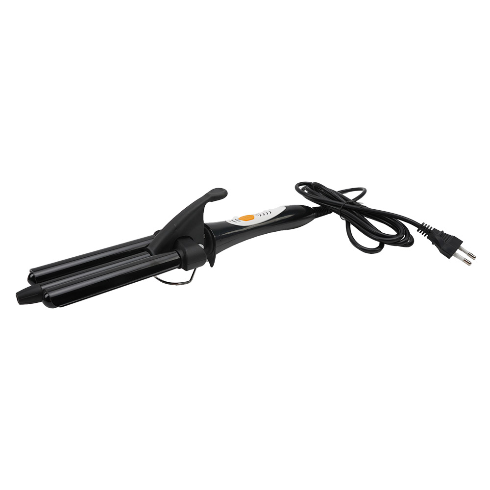 Black Triple Barrel Hair Curler