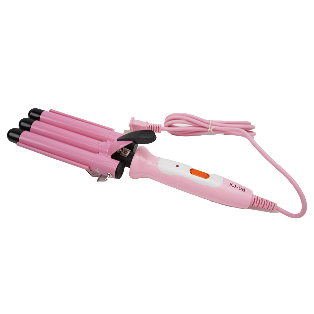 Tatlong Tube Portable Water Corrugated Curling Iron